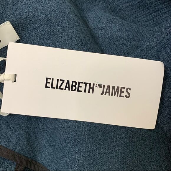 Elizabeth and James Linen Blend Size Large Trans Tegan Biker Vest - Picture 10 of 15